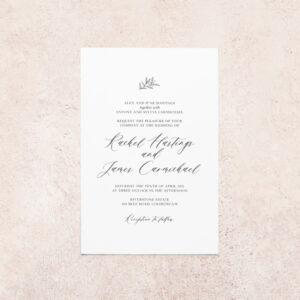 Annecy wedding invitation